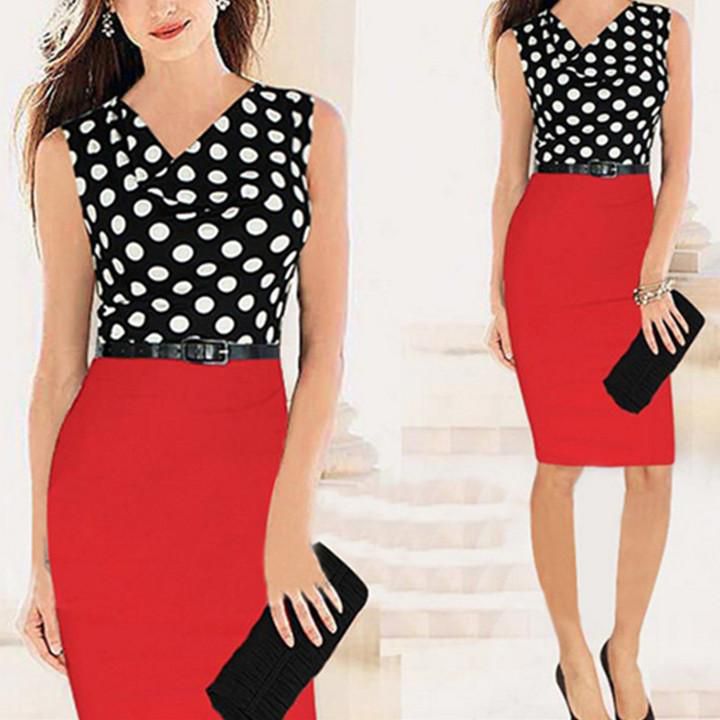 Polka Dot dress of black and red color-Top 10 Modern and Stylish Polka Dot Dress for Ladies in Trend-By live love laugh