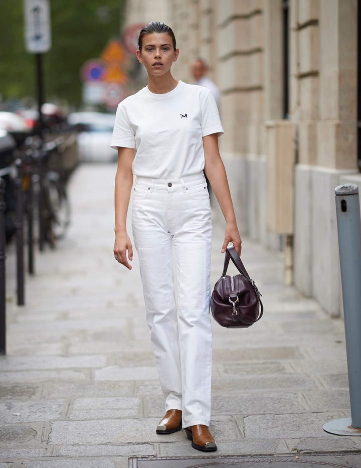 All white-How to Style Baggy Jeans in 2021-By live love laugh