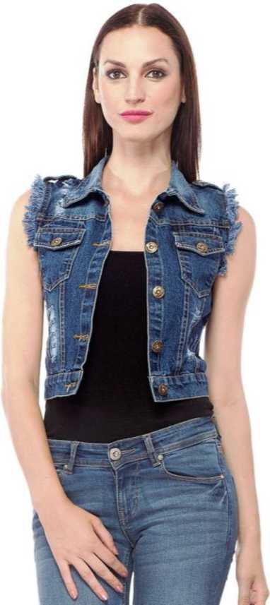 Denim jacket without sleeves-Top 10 trending styles of denim jackets for men and women.-By live love laugh