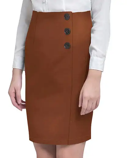 Fast formal skirt with high waist.-10 Stylish Designs of Formal Skirts to Wear for Office-By live love laugh