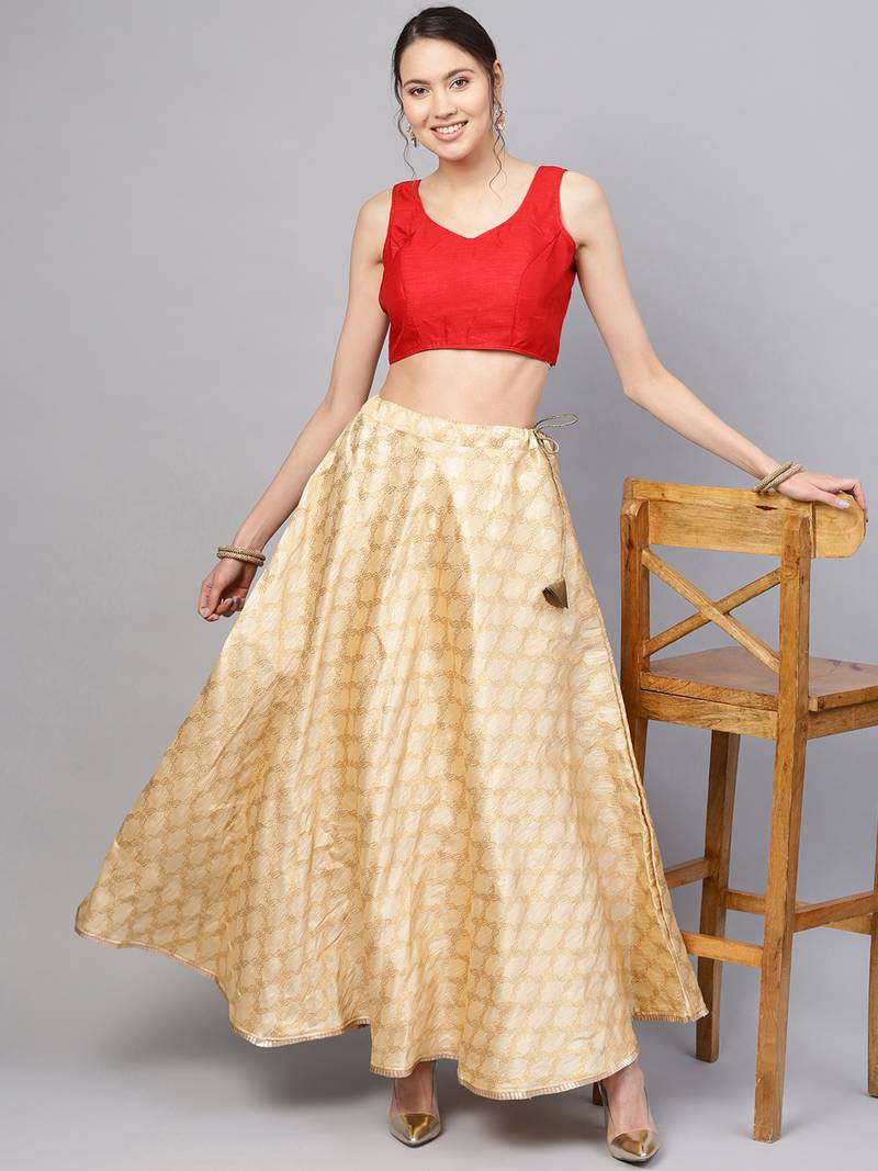 Floor-length evening dresses-10 Stylish Designs of Formal Skirts to Wear for Office-By live love laugh