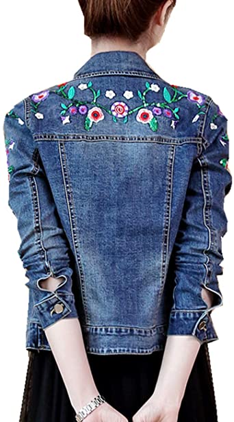 denim jacket with floral embroidery-Top 10 trending styles of denim jackets for men and women.-By live love laugh-2