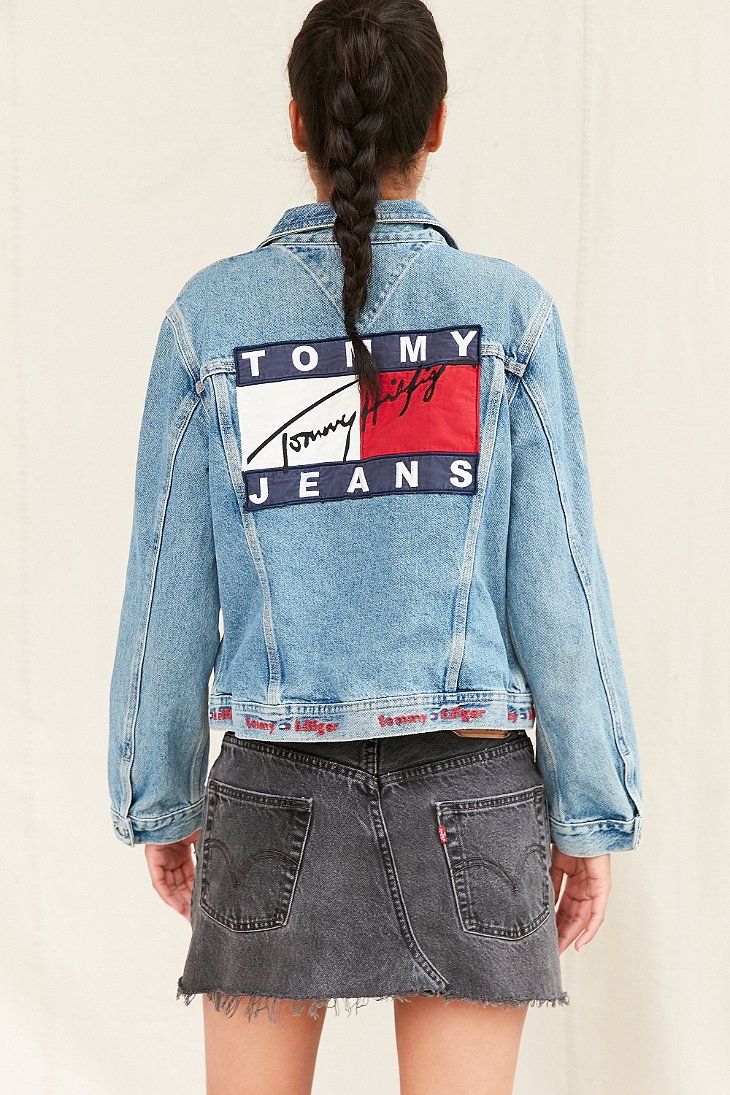 printed denim jacket of Tommy Hilfiger-Top 10 trending styles of denim jackets for men and women.-By live love laugh-2