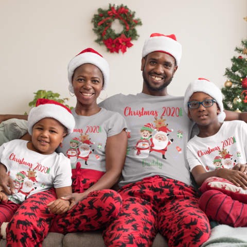 Matching Christmas shirts-10 Matching Family Christmas Outfits Ideas-by live love laugh