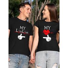 couple tshirts -1st Anniversary gift ideas for couples- by livelovelaugh