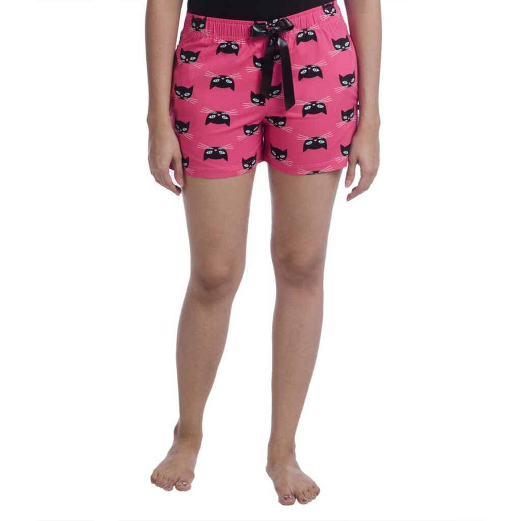 feline print shorts - 10 Types of shorts for women’s and girls in 2022 - by livelovelaugh