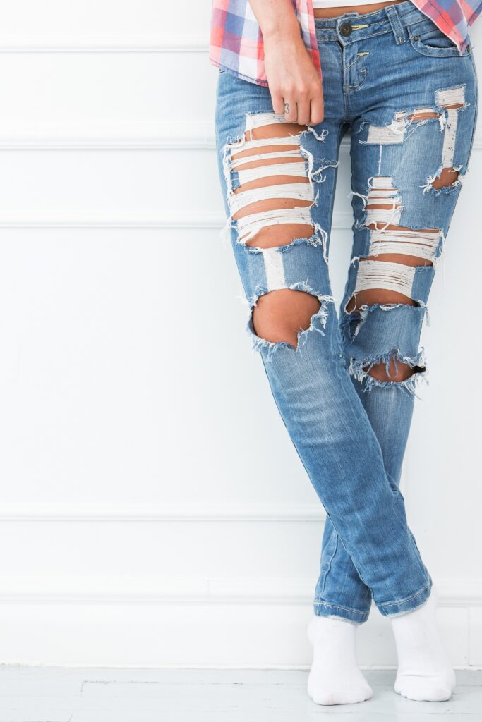 riped jeans - 9 Trendy Types Of Jeans For Girls The Ultimate Style Guide in 2022-by livelovelaugh