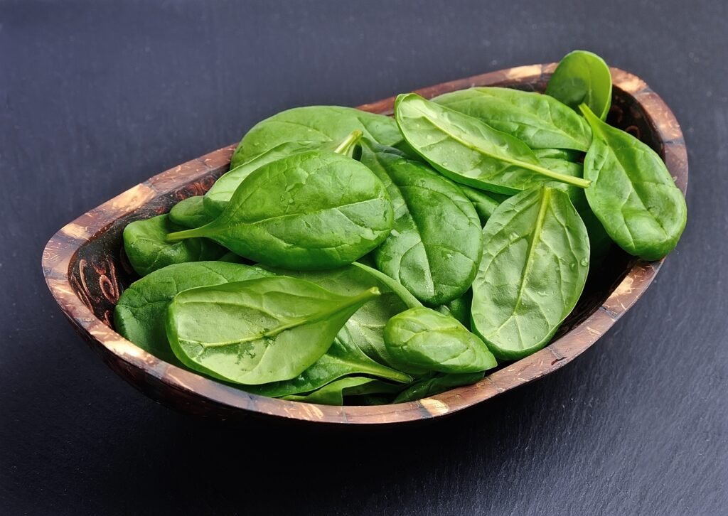 spinach - Eat These 5 Superfoods For Strong And Healthy Hair- by livelovelaugh