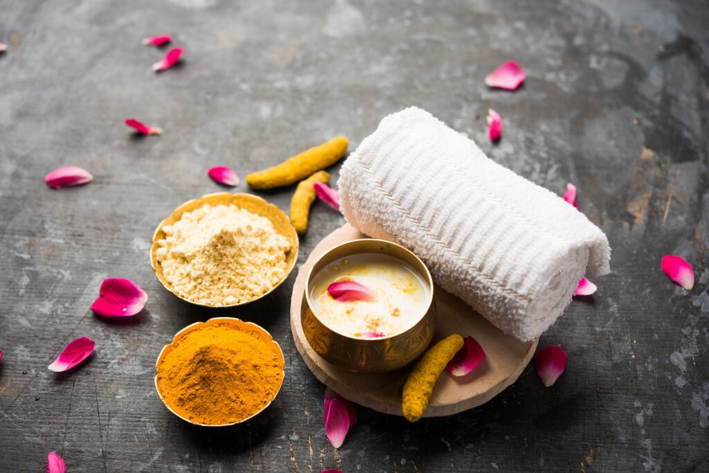 turmeric and besan - 7 Most Effective Home Remedies- by livelovelaugh
