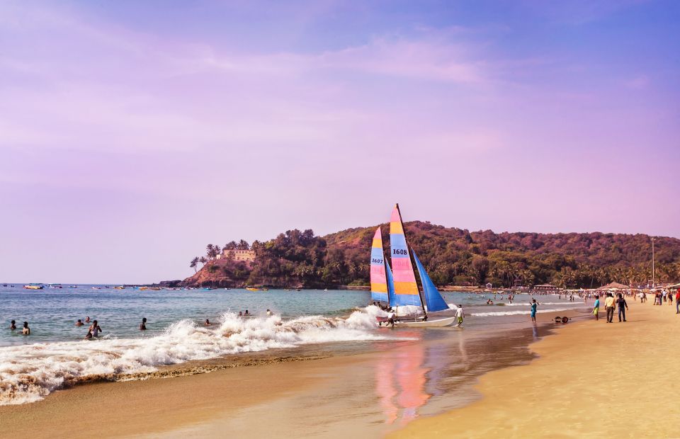 Baga beach, Goa.-5 Stunning blue water beaches in India to visit.-by live love laugh