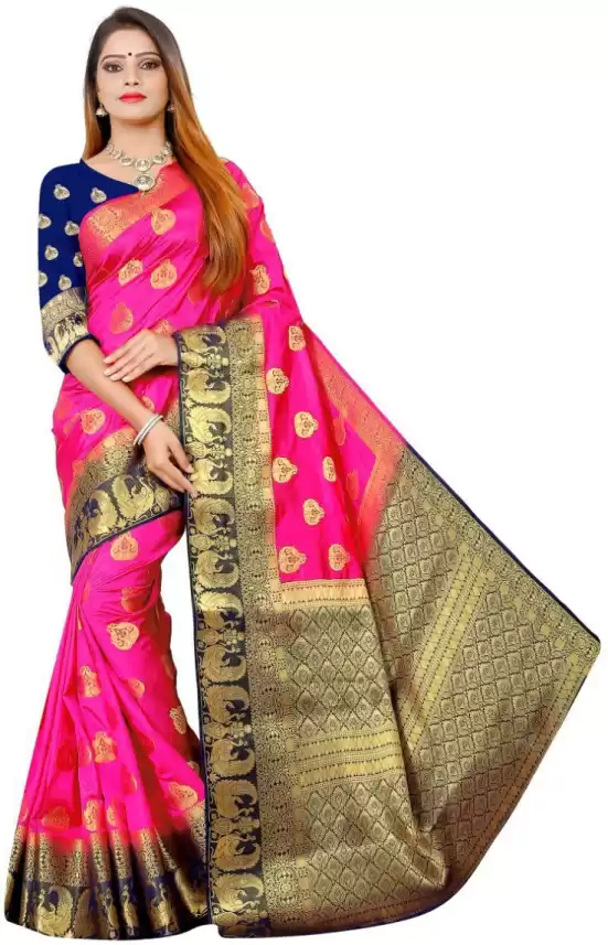 Kanjeevaram silk saree.-6 types of silk saree you must have to look gorgeous.-By live love laugh