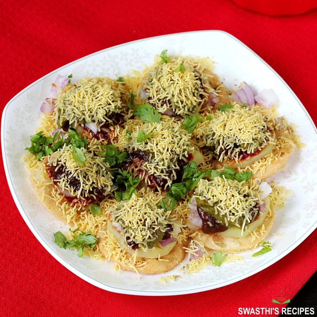 Masala Sev puri-4 Mouth watering street food of Surat that you must try.-by live love laugh