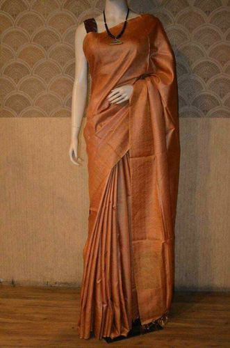 Tussar silk saree.-6 types of silk saree you must have to look gorgeous.-By live love laugh