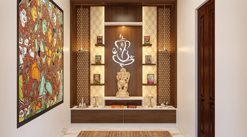 9 decor ideas for a beautiful pooja room for Indian houses. By live love laugh