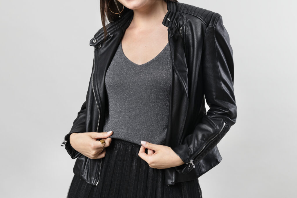 Leather jacket-7 types of jackets that every girl have in their wardrobe.-by live love laugh