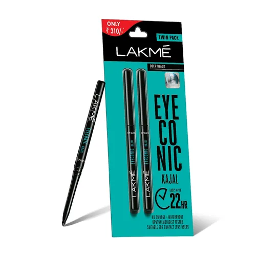 Lakme iconic insta cool kajal.-10 best waterproof kajals that will maximize the beauty of your eyes.-by live love laugh