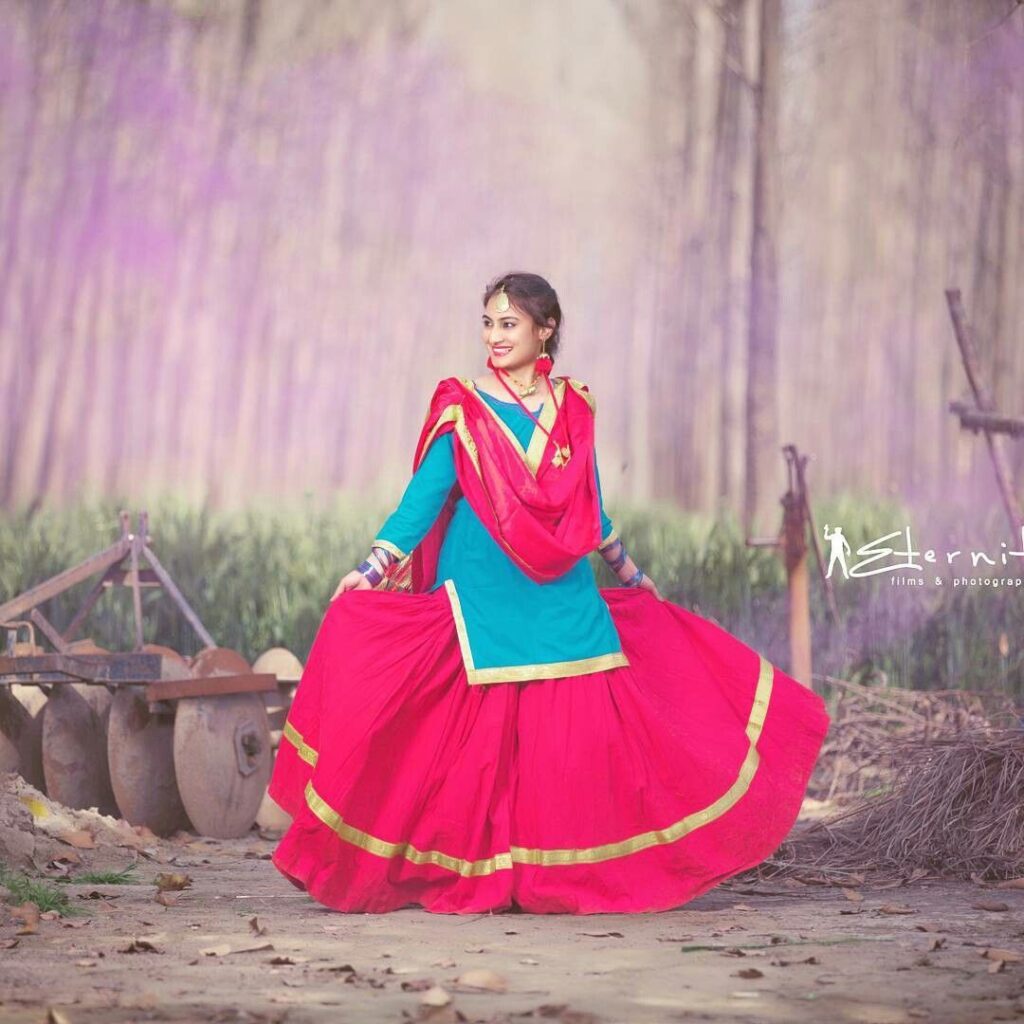 Punjabi ghagra-5 traditional dresses of punjab in 2022.-By live love laugh