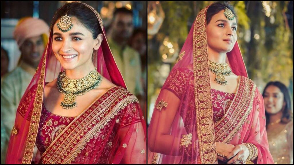 Alia Bhatt-5 actresses who got their veils customized for their wedding day.-By live love laugh