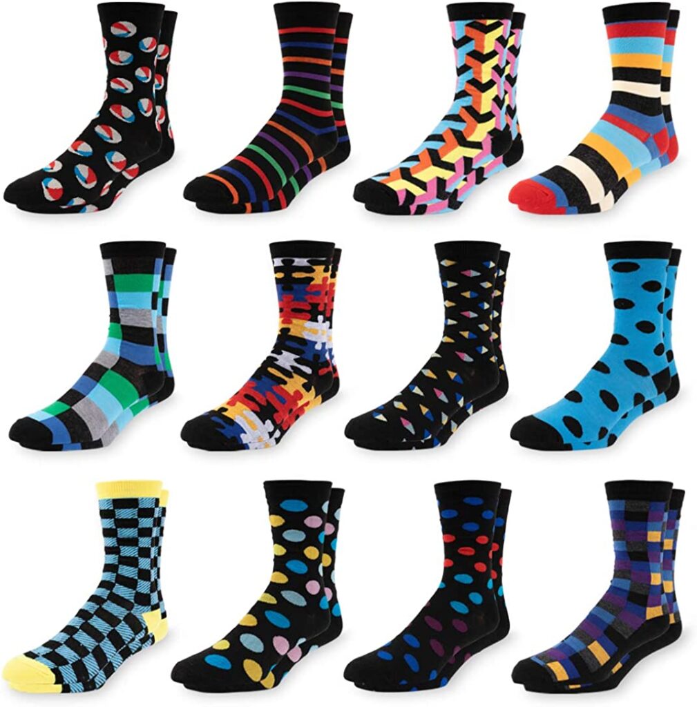 Colorful funky socks-10 best colorful socks to spice up your wardrobe in 2022.-By live love laugh
