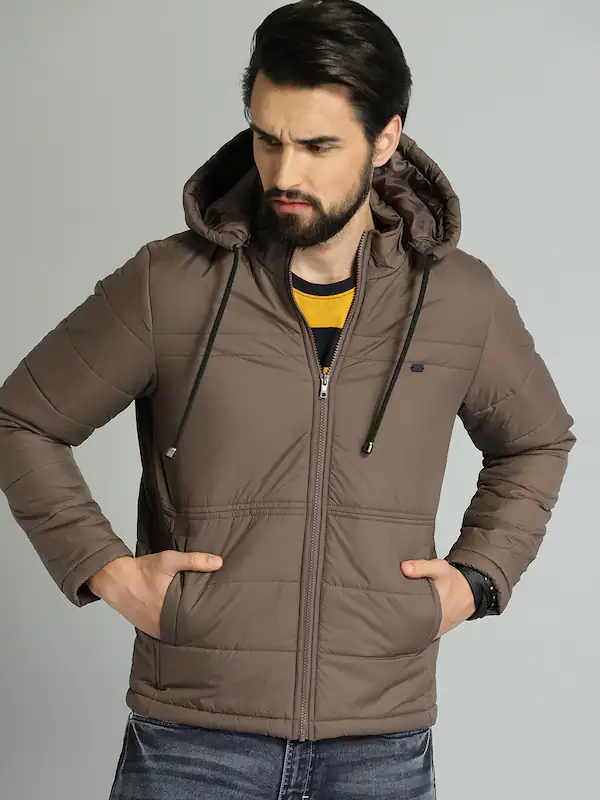 Men's attached hooded puffer jacket.-10 best puffer jackets for men .-by live love laugh