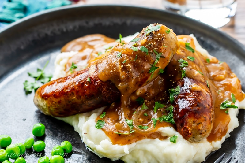 Two bangers and mash-9 Best Breakfasts You can Eat in London.-By live love laugh