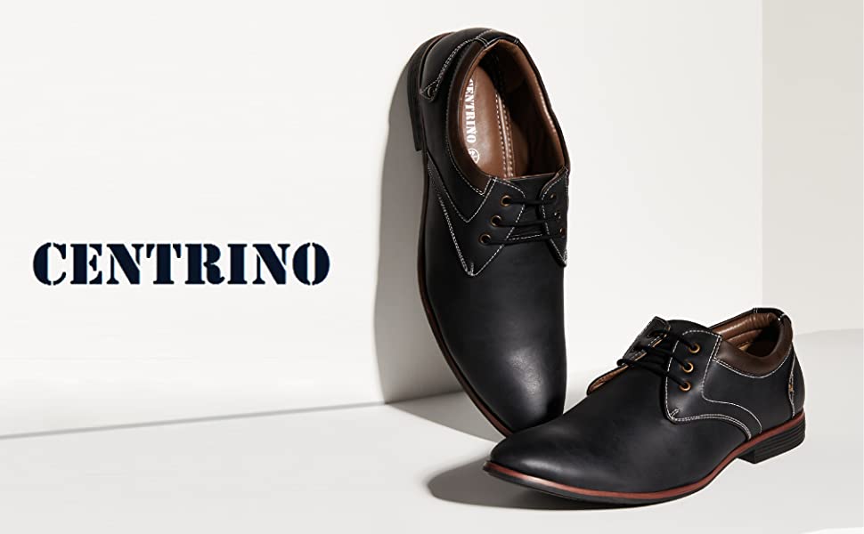 .centrino men ‘S formal shoes-7 beat black formal shoes to ace a smart look.-By Live Love Luagh