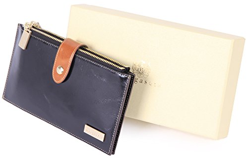 Borgasets RFID blocking women's genuine leather zipper wallet.-10 best wallets for women who love to keep their many safe and secured.-by live love laugh