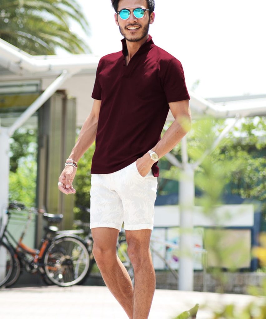 Polo t-shirt with shorts-How To Wear A Polo Shirt In 9 Fresh Ways-By Live Love Laugh