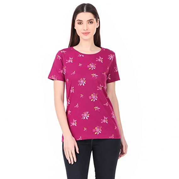 Printed-9 best T-shirts for women for an everyday casual look.-By live love laugh