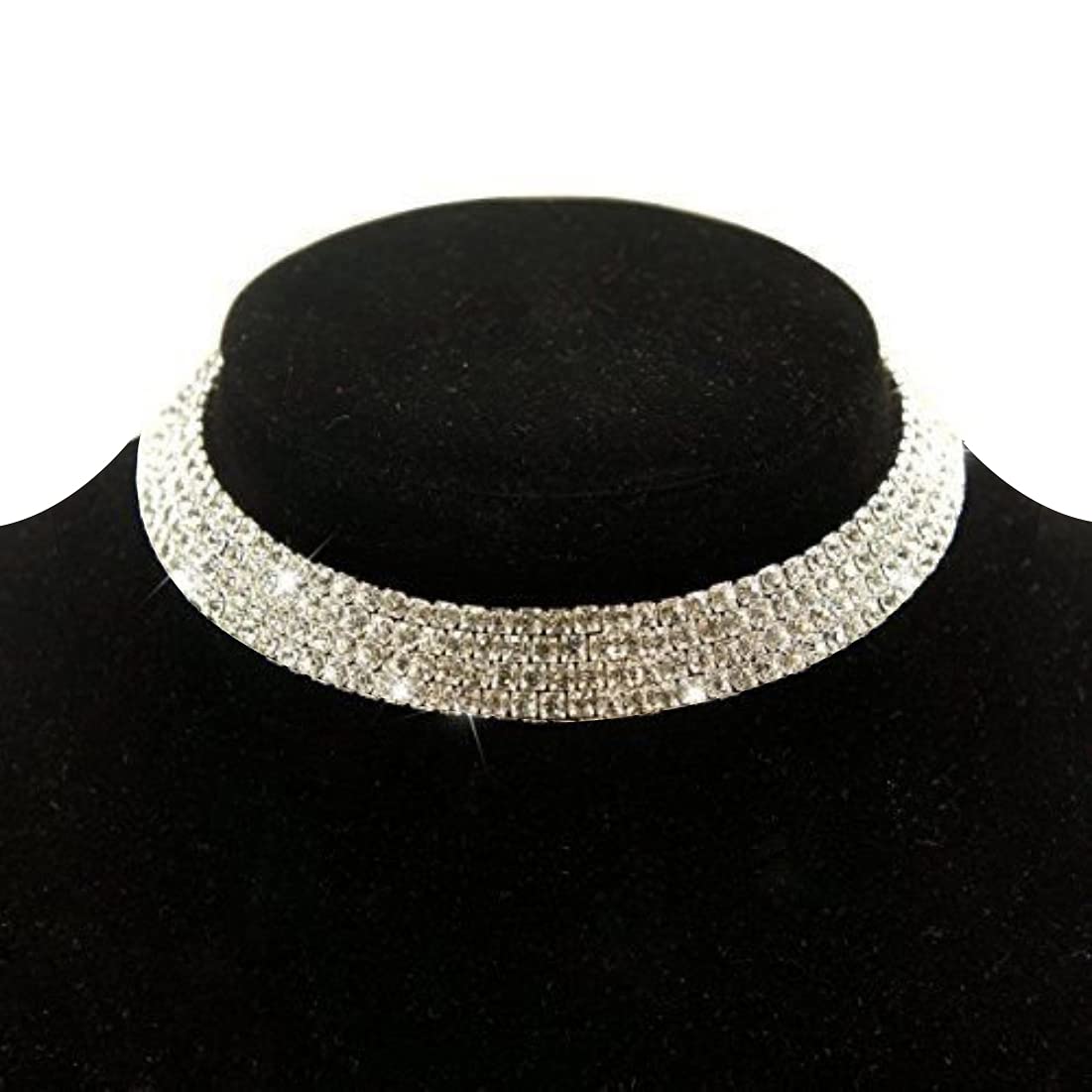 Rhinestone choker necklace.-9 stylish choker necklace to slay your accessory-by live love laugh